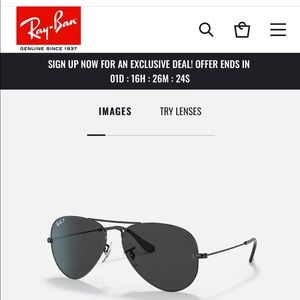 Ray Ban Total Black Aviators